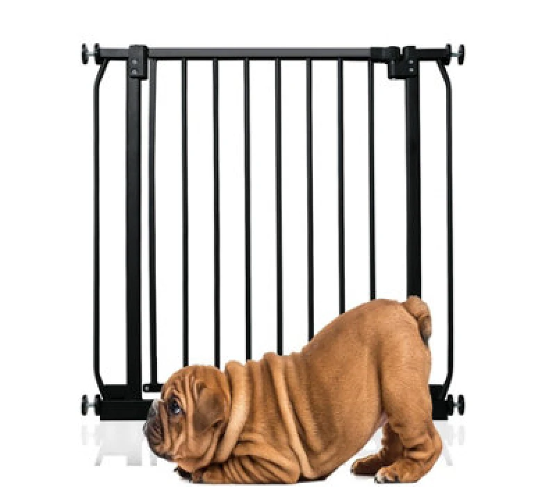 Image of Bettacare Elite Pressure Dog Gate, 71Cm - 80Cm, Matt Black, Pressure Fit Pet Gate For Dog And Puppy