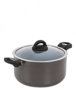 Image of Tower Cerasure 24Cm Ceramic Coated Casserole - Graphite
