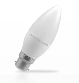 Image of Crompton Lamps LED Candle 5.5W B22 Dimmable Cool White Opal (40W Eqv)