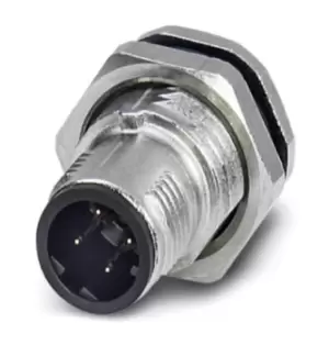 Image of Phoenix Contact Sacc-Dsi-M12Msd-4Con-M16 Sensor Connector, M12, Plug, 4Pos, Panel