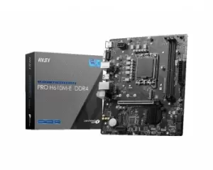 Image of MSI PRO H610M-E DDR4 motherboard Intel H610 LGA 1700 micro ATX