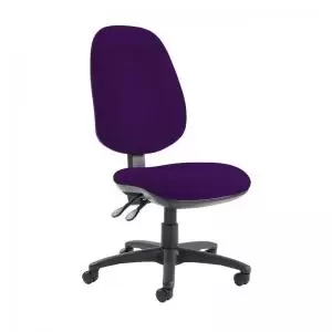Image of Jota extra high back operator chair with no arms - Tarot Purple