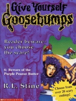 Image of Beware of the Purple Peanut Butter by R. L Stine Book