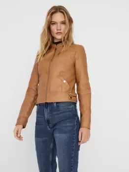 Image of VERO MODA Short Coated Jacket Women Brown