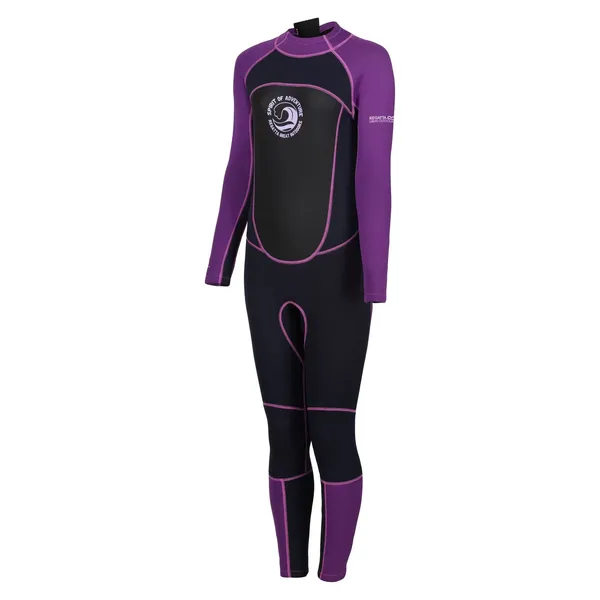 Image of Regatta Womens 3MM Full Wetsuit 18 - Bust 43' (109cm) Navy/Radiant Orchid RWM040-Z81-18