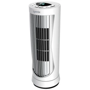 Image of Igenix DF0022WH 12" Mini Electronic Tower Fan with Timer - White
