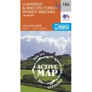 Image of Llandeilo and Brechfa Forest by Ordnance Survey (Sheet map, folded, 2015)