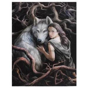 Image of Small Soul Bond Canvas Picture by Anne Stokes