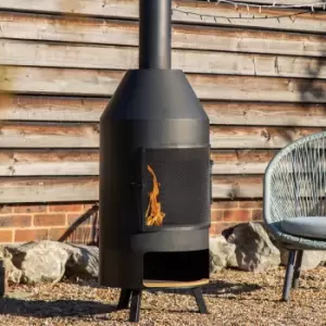 Image of Gallery Direct Murles Chiminea with Pizza Shelf 500x500x1835mm