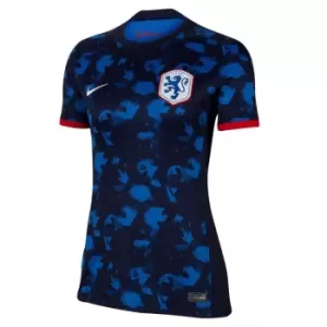 Image of Nike Netherlands Away Shirt 2023 Womens - Blue