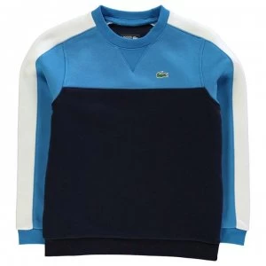 Image of Lacoste Colour Block Jumper - Nvy Blu/White