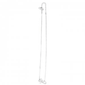 Image of Swarovski Lifelong Bow Necklace - Silver