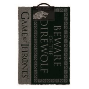 Image of Game Of Thrones - Beware Of The Direwolf Door Mat