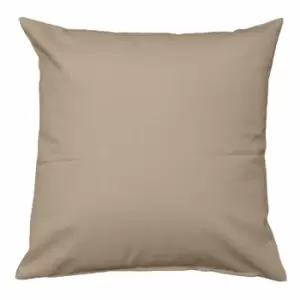 Image of Latte Linen Look Cushion Cover - 45 x 45cm - Latte - Latte - Homescapes