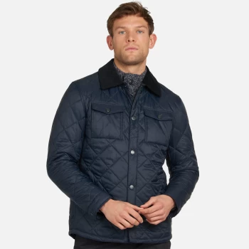 Image of Barbour Mens Quilt Shirt - Navy - M