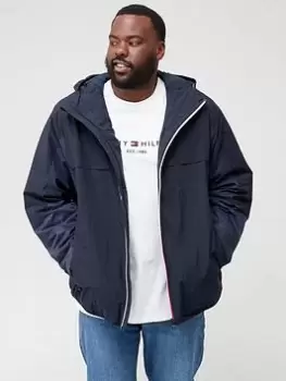 Image of Tommy Hilfiger Big & Tall Tech Hooded Zip Jacket - Desert Sky
