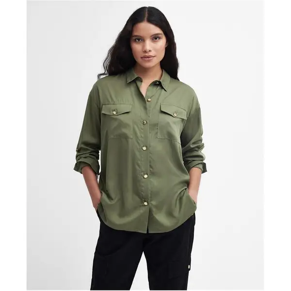 Image of Barbour International Nebula Shirt - Green 12