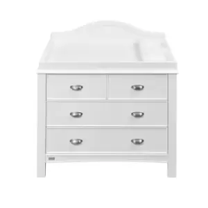 Image of White Changing Unit with Drawers and Towel Rail - East Coast Toulouse