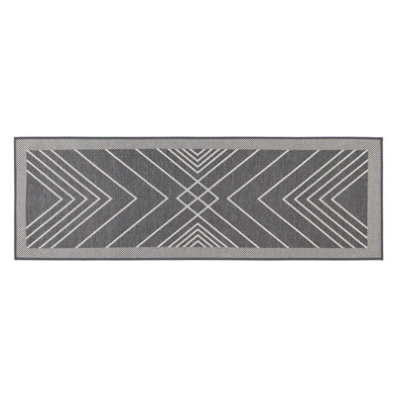Image of JVL JVL Expression Machine Washable Entrance Runner Runners 50x150cm Grey 72512902000