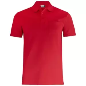Image of Clique Unisex Adult Basic Polo Shirt (S) (Red)