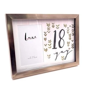 Image of 4" x 6" - Luxe Rose Gold Birthday Frame - 18