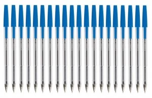 Image of Q Connect Ballpen Medium Blue - 20 Pack