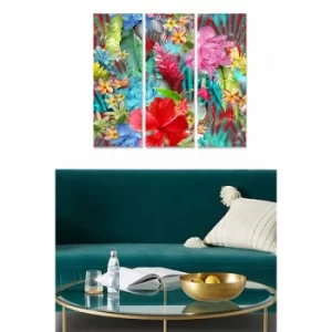 Image of MDF316140269 Multicolor Decorative MDF Painting (3 Pieces)