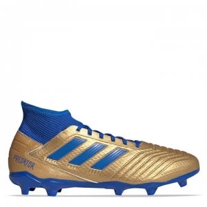 Image of adidas Predator 19.3 Firm Ground Football Boots - Gold/Blue/White