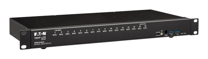 Image of Tripp Lite B024-DPU16 16-Port DisplayPort/USB KVM Switch with Audio/Vi