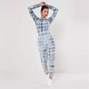 Image of Missguided Tie Dye Joggers - Purple