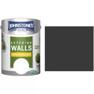 Image of Weatherguard Smooth Masonry Paint - 5 Litre - Black - Black - Johnstones