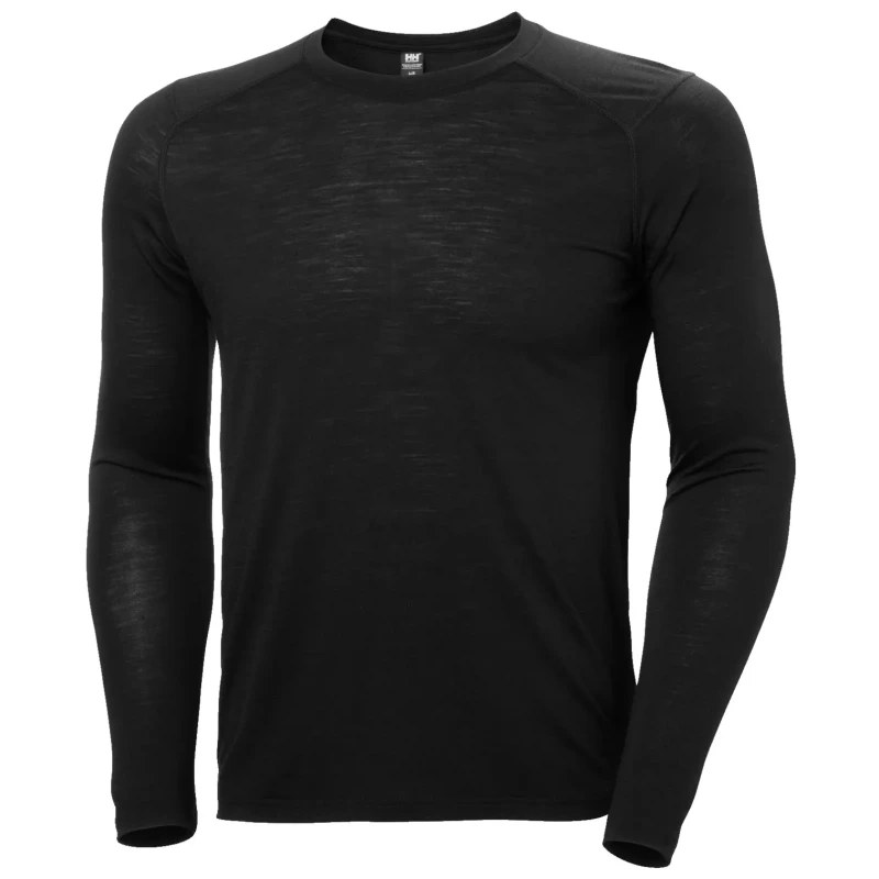 Image of Helly Hansen Long-sleeved round-neck technical T-Shirt Helly Hansen Durawool Noir Male S