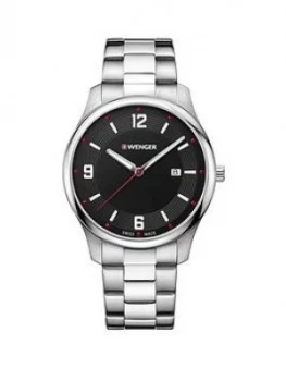 Image of Wenger City Active Black Dial 43Mm Stainless Steel Case And Bracelet Unisex Watch