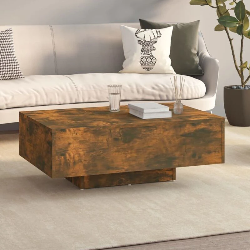 Image of VIDAXL Coffee Table Smoked Oak 85x55x31cm Engineered Wood Vidaxl 8720286955475