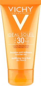 Image of Vichy Ideal Soleil Mattifying Face Fluid - Dry Touch SPF30 50ml