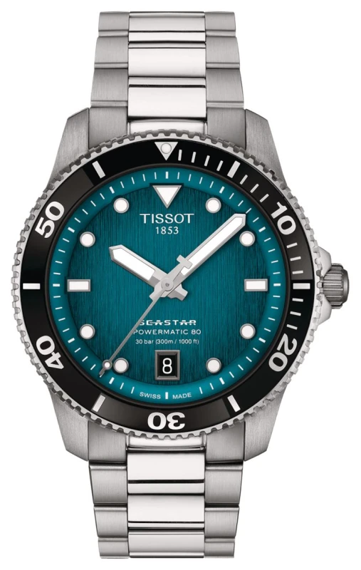 Image of Tissot T1208071109100 Mens Seastar 1000 Powermatic 80 (40mm Watch