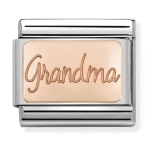 Image of Nomination CLASSIC Rose Gold Plates Grandma Charm 430101/36