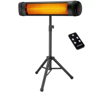 Image of Patio Heater Black 2500W Infrared Freestanding