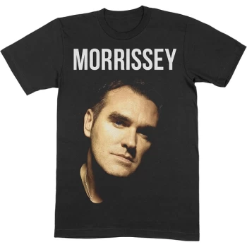 Image of Morrissey - Face Photo Unisex X-Large T-Shirt - Black