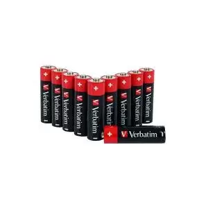 Image of Verbatim AA Battery Premium Alkaline Hangcard Pack of 10 49875 VM49875
