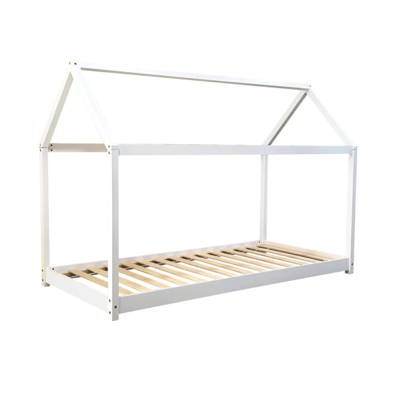 Image of Kidsaw Jinsen White Wooden House Bed - 3ft Single