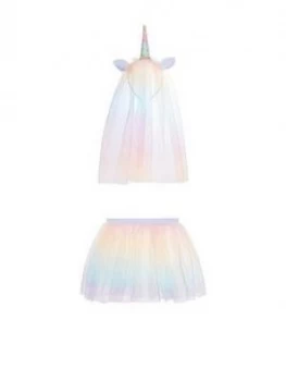 Image of Monsoon Girls Rainbow Brights Unicorn Dress Up - Multi