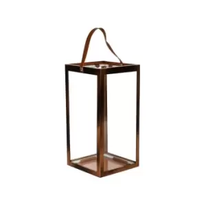 Image of Ivyline Hampton Tall Lantern H:60 x W:25cm - Copper