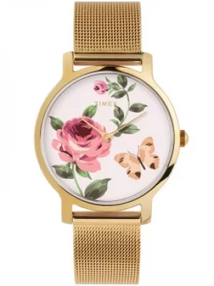 Image of Timex Ladies Floral Watch TW2U19100
