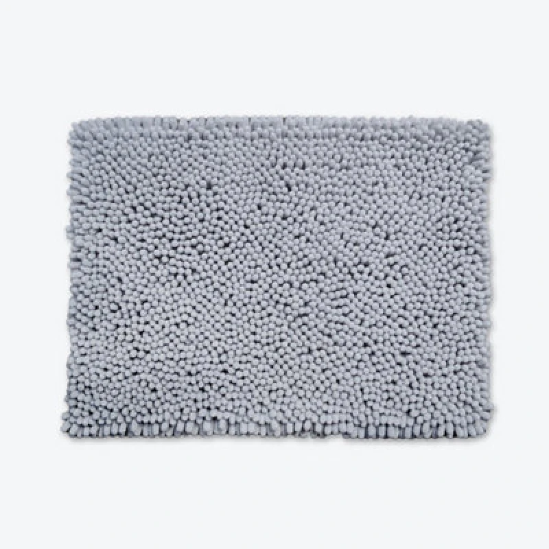 Image of Allure Bath Fashions Jumbo Bobble Bath Mat - Non Slip, Luxury Deep Pile Bath Rug - Dove Grey