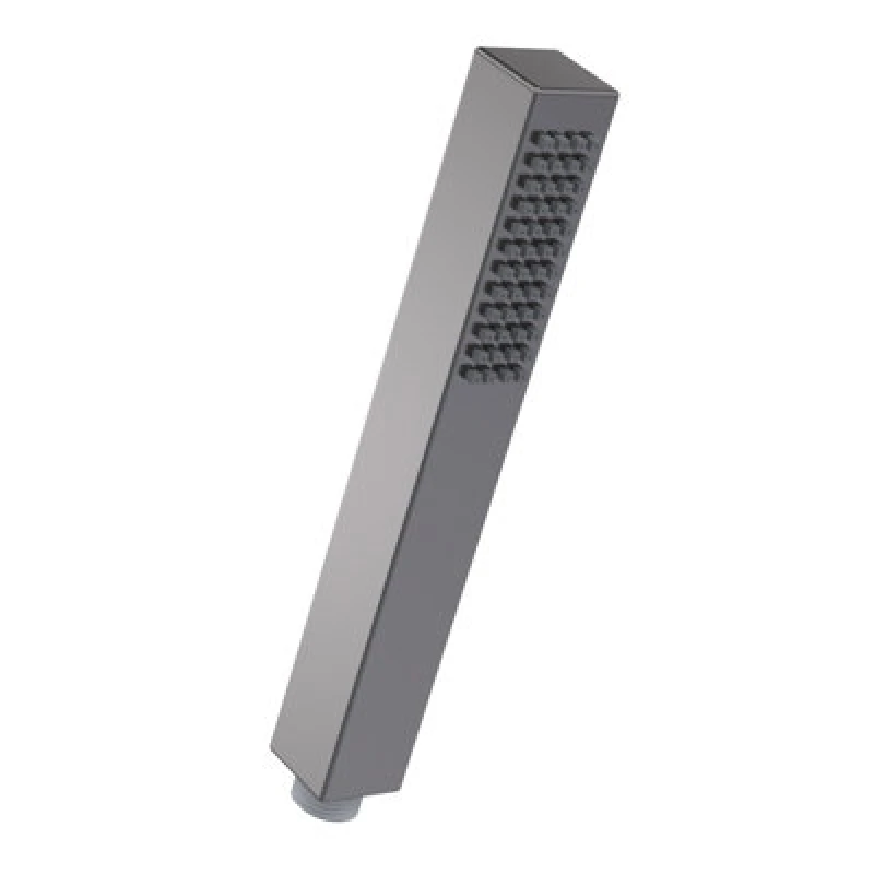 Image of Balterley Minimalist Square Single Function Shower Handset Brushed Pewter Silver