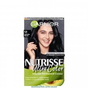 Image of Garnier Nutrisse Permanent Hair Dye 1.10 Infinite Black