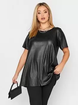 Image of Yours Crib Swing Tee Black, Size 26-28, Women