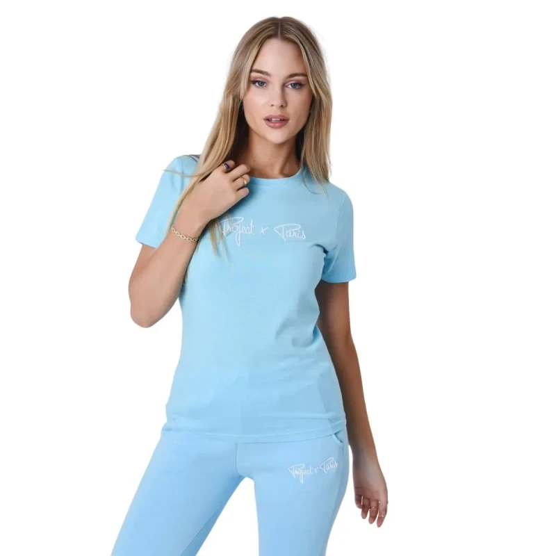 Image of Project X Paris Womens T-Shirt Project X Paris Essentials Bleu Female S