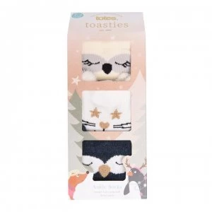 Image of Totes Totes 3 Pack Novelty Socks - Animals